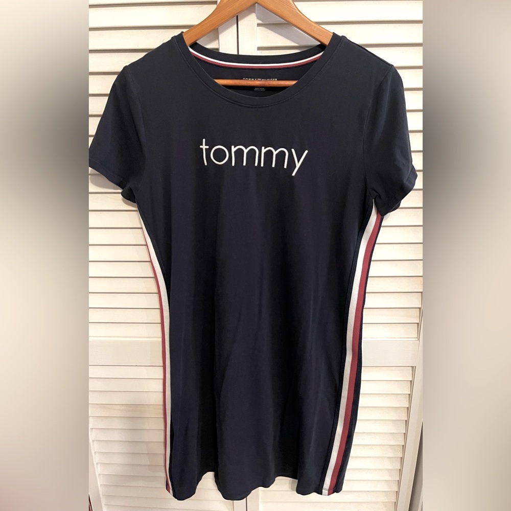 Tommy Hilfiger Logo T-Shirt Dress Size Medium